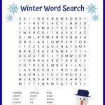 Winter Holiday Word Search: A Fun Activity for You and Me