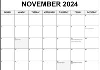 November 2024 Calendar with Holidays: Your Ultimate Guide