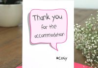 Thank You for Accommodation: A Sincere Expression of Gratitude